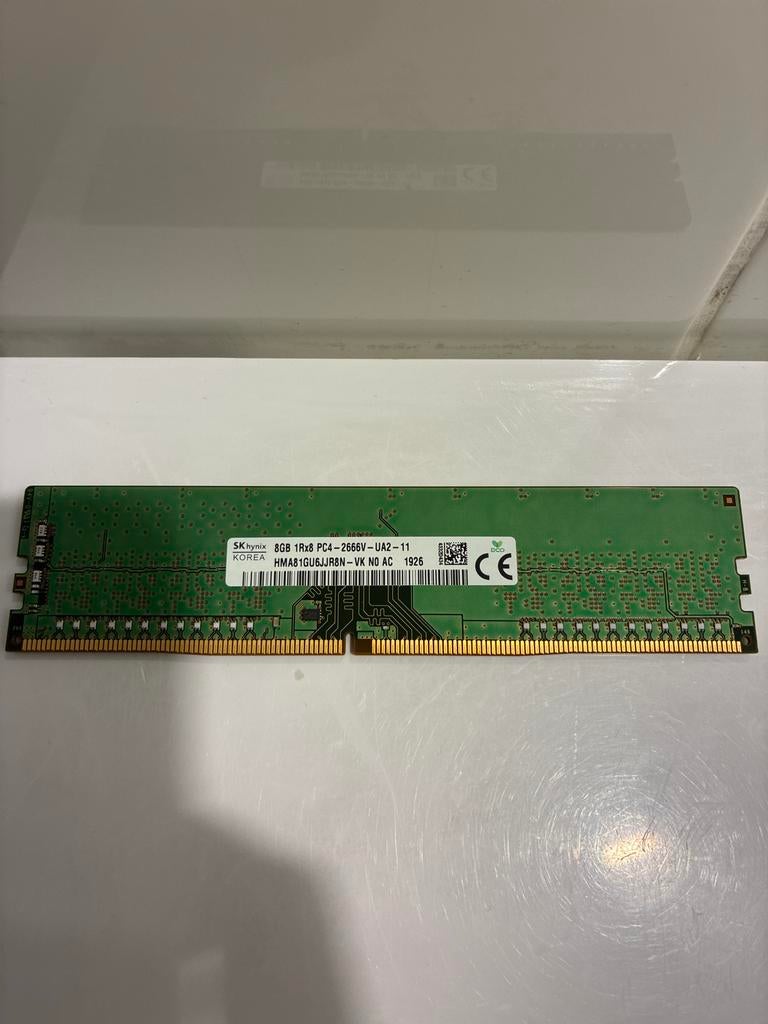 SK Hynix 8GB DDR4 RAM PC4-2666V Geheugenmodule, Computers en Software, RAM geheugen, Gebruikt, Server, DDR4, 8 GB