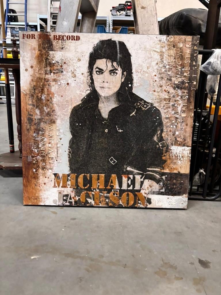Schilderij Michael Jackson, Antiek en Kunst, Kunst | Schilderijen | Klassiek, Ophalen