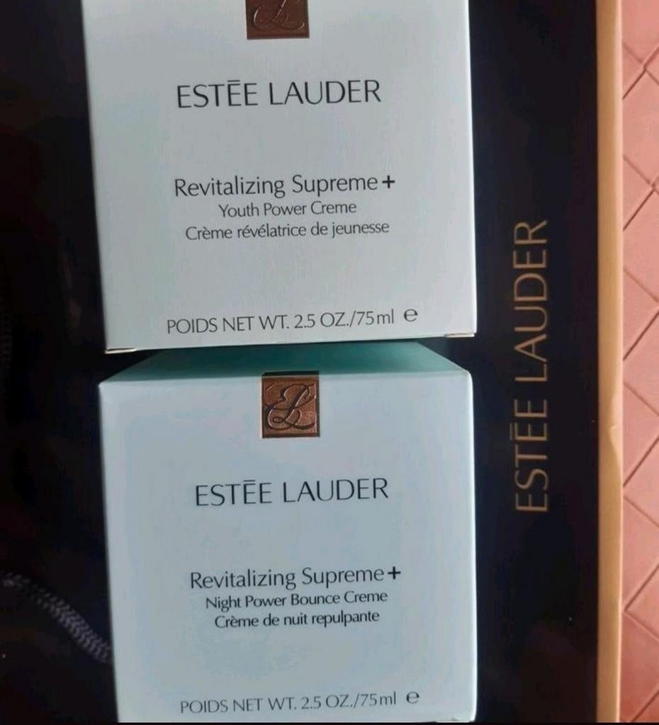 Estee Lauder dag + nachtcrème 2x75ML, Ophalen of Verzenden, Nieuw, Gehele gezicht