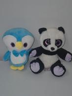 2 lieve knuffels met glitter ogen, Ophalen of Verzenden, Gebruikt, Overige typen