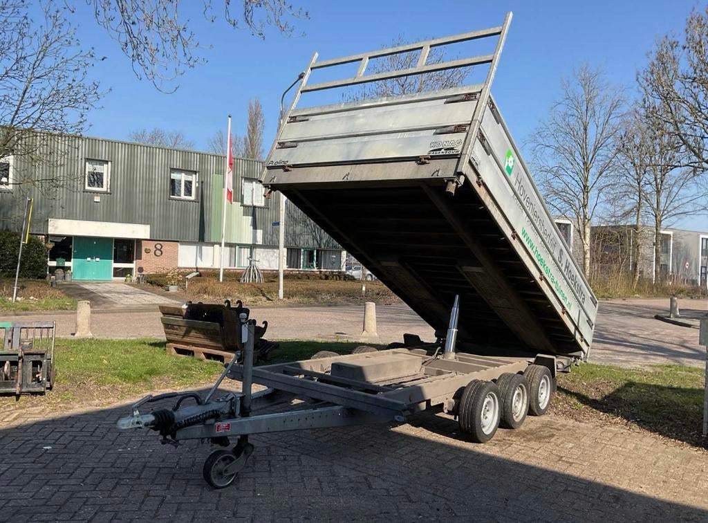 Proline 3-assige kipper | 3500 kg | Elektrisch-hydraulisch, Auto diversen, Aanhangers en Bagagewagens, Ophalen, Gebruikt