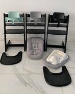 3x NIEUW MODEL STOKKE Zwarte / Newborn 2 Standen / Babyset, Kinderen en Baby's, Ophalen of Verzenden, Meegroeistoel, Afneembaar eetblad