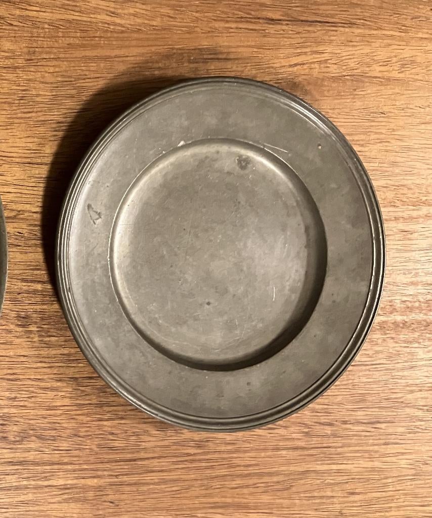 Tinnen bord Malaxtin, Antiek en Kunst, Antiek | Tin, Ophalen of Verzenden