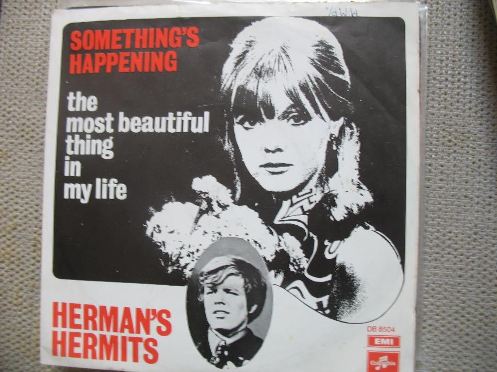 Herman's Hermits - Something's happening, Cd's en Dvd's, Vinyl Singles, Gebruikt, 7 inch, Single, Ophalen of Verzenden