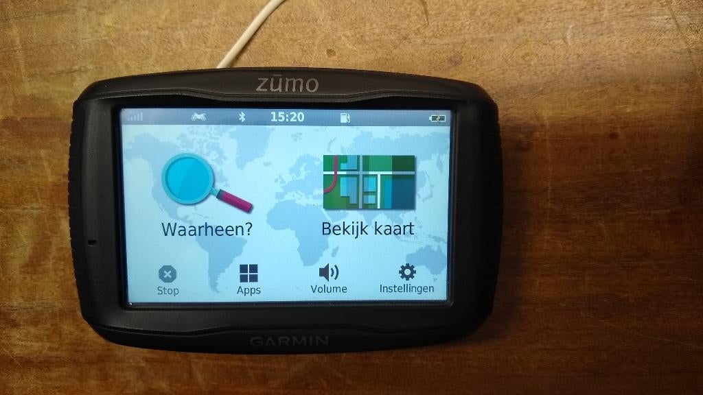 Garmin Zuno 595 LM, Ophalen, Gebruikt