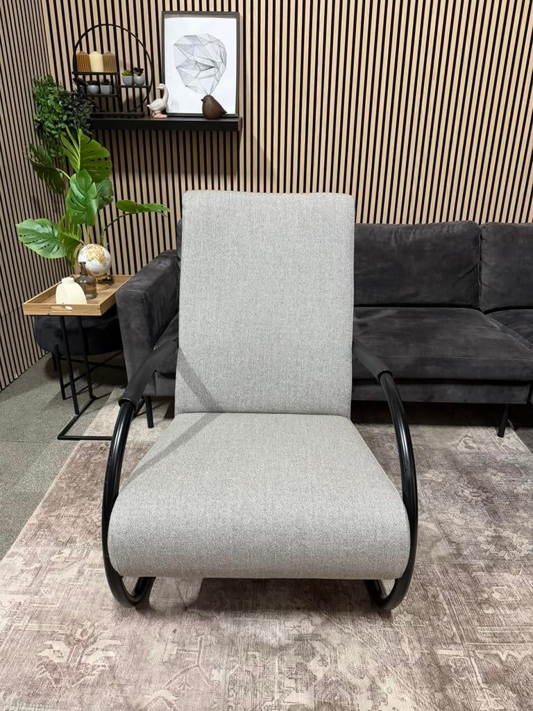 “LEVERING MOGELIJK” Gave grijze fauteuil!, Huis en Inrichting, Fauteuils, 75 tot 100 cm, Ophalen of Verzenden, Zo goed als nieuw