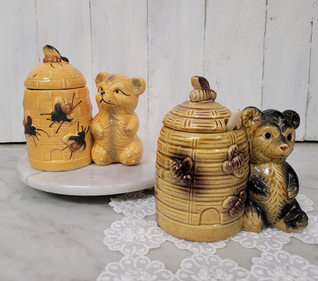 Honingpotten  beer - bijenkorf - per stuk €12,50, Verzamelen, Beren en Cherished Teddies, Ophalen of Verzenden, Zo goed als nieuw