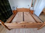 Grenen bed 160 x 200 incl nachtkastjes, Ophalen, Gebruikt, Tweepersoons, 160 cm