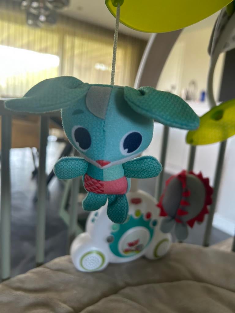 Tiny Love muziekmobiel voor box of ledikant, Kinderen en Baby's, Speelgoed | Babyspeelgoed, Ophalen of Verzenden, Gebruikt, Mobiel