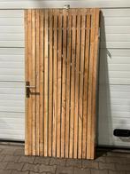 Moderne latten schuttingdeur incl. hang- en sluitwerk, Ophalen, Hout, Buitendeur, 200 tot 215 cm