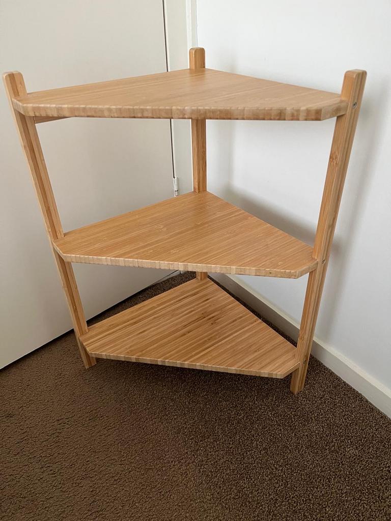 Ikea Ragrund Bamboe Hoekrek - Badkamer/Kleine Ruimtes, Huis en Inrichting, Ophalen, Zo goed als nieuw