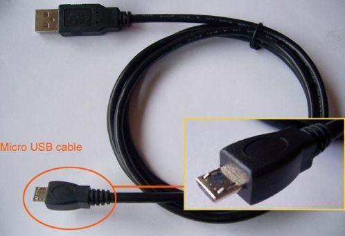 3 Mtr. Micro USB (male) naar USB (male) Laad- en Datakabel, Computers en Software, Pc- en Netwerkkabels, Nieuw, Verzenden