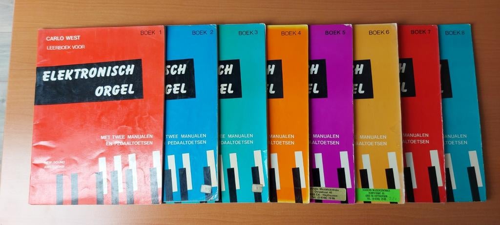 Diverse muziekboeken voor elektronisch orgel, Ophalen of Verzenden, Gebruikt, Les of Cursus, Keyboard