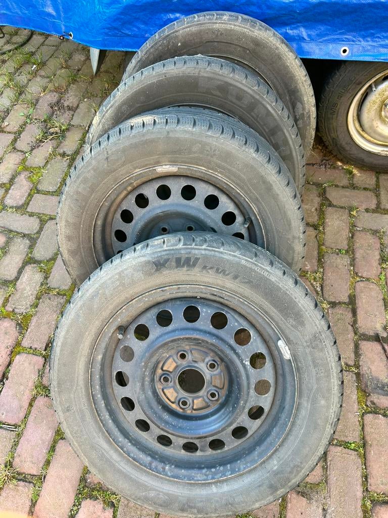 4 stalen velgen 6J ET50 steek 5x110 205/60R16, Ophalen, Gebruikt