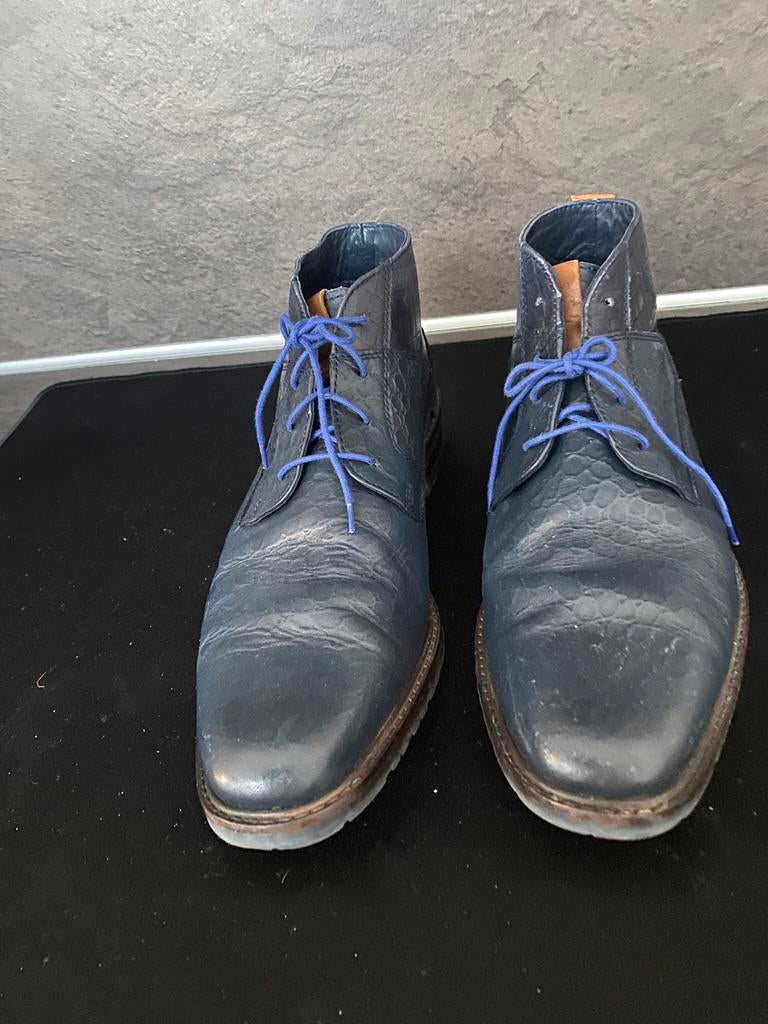 Mooie herenschoen maat 44, Kleding | Heren, Schoenen, Ophalen of Verzenden, Zo goed als nieuw, Blauw