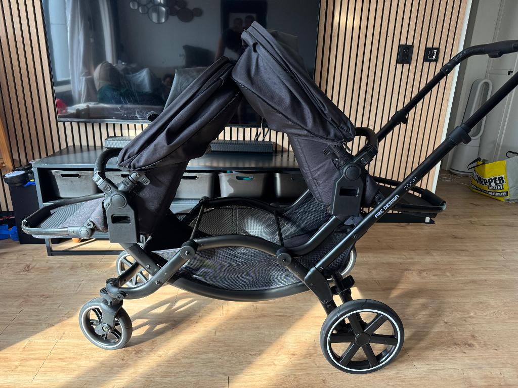 Duo kinderwagen (tweeling), Ophalen of Verzenden, Gebruikt, Kinderwagen of Buggy
