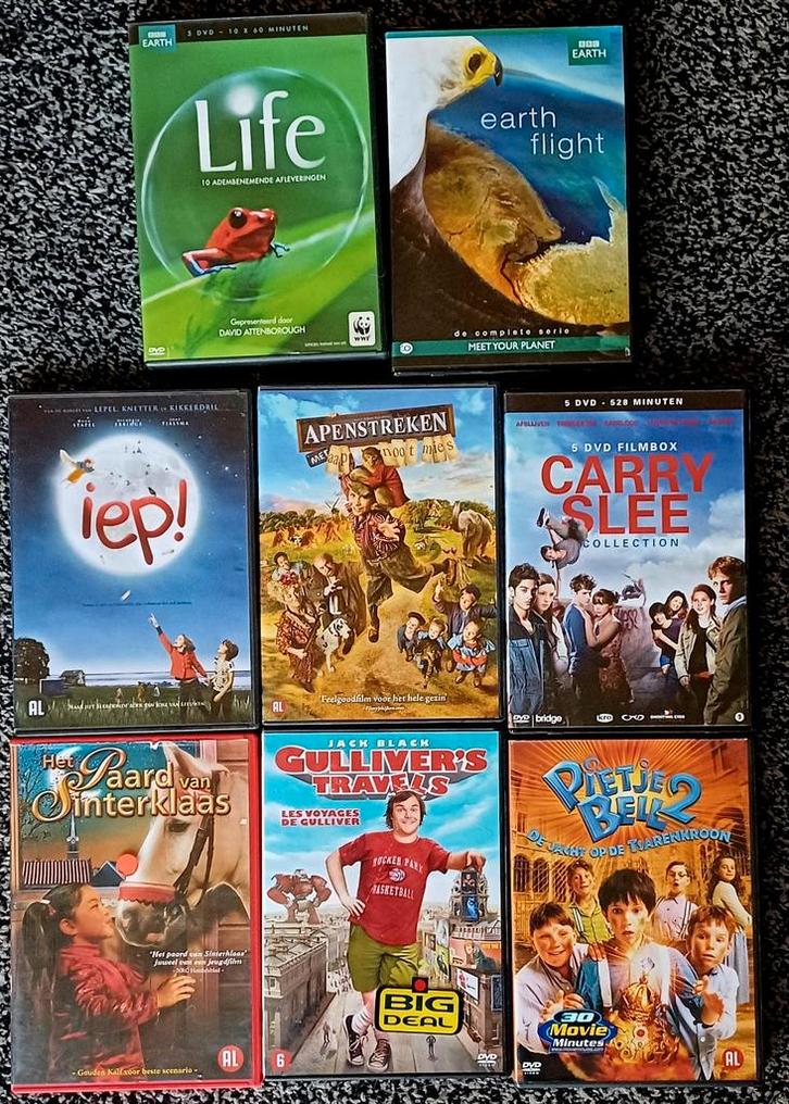 Collectie kinderfilms, tienerfilms en natuurfilms (16, Cd's en Dvd's, Dvd's | Kinderen en Jeugd, Zo goed als nieuw, Alle leeftijden
