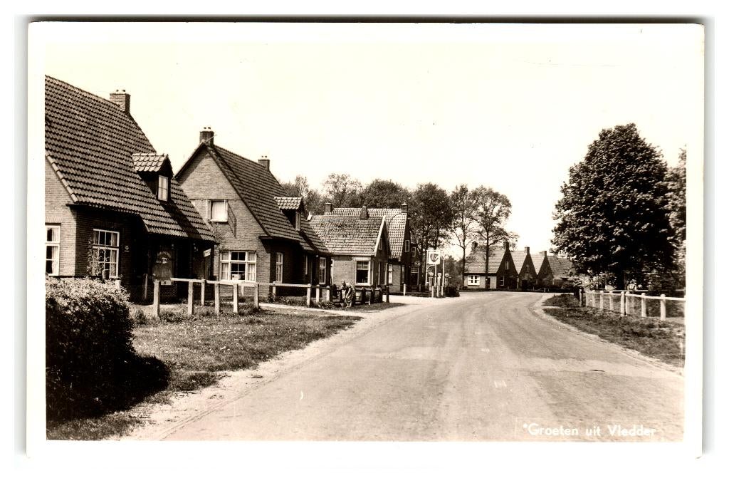 Vledder, Groeten uit Vledder, Verzamelen, Verzenden, 1940 tot 1960, Gelopen, Drenthe
