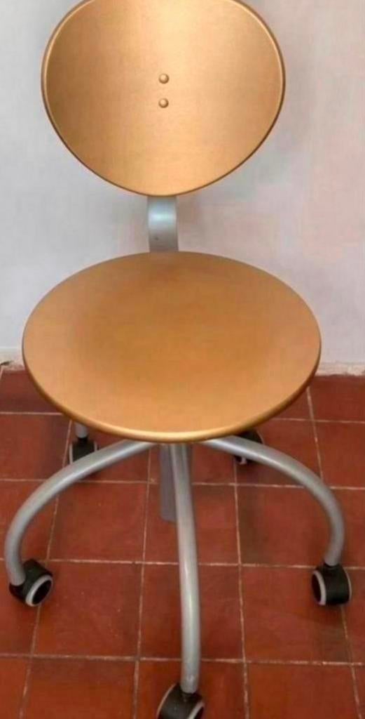 Bureaustoel op wieltjes goud, Ophalen, Zo goed als nieuw, Overige kleuren