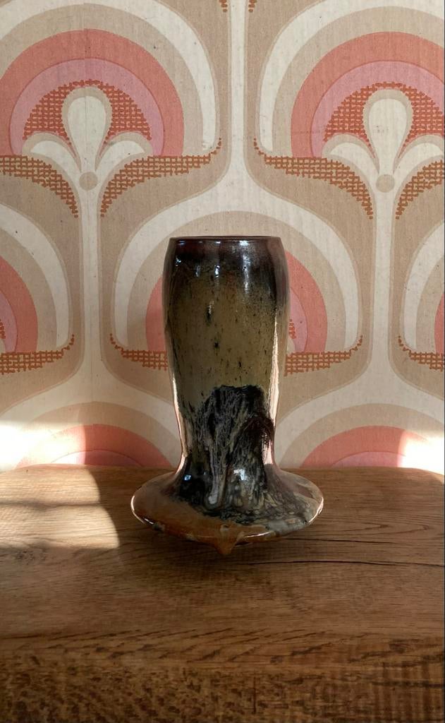 Vintage Avgif Keramiek Vaas - Uniek Design, Ophalen of Verzenden