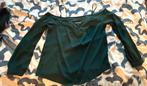 Groene halve schouder blouse, Ophalen of Verzenden, Zo goed als nieuw, Maat 36 (S), Groen