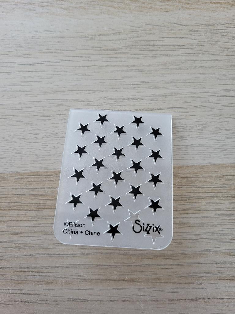 Sizzix Mini Embossing Folder Stars, Hobby en Vrije tijd, Scrapbooking, Verzenden, Nieuw, Frame of Mal, Sizzix