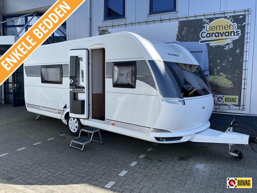 Hobby Excellent 540 WLU DOUCHE-AIRCO-MOVER, Caravans en Kamperen, Caravans, Overige typen, Schokbreker, Rondzit, Hobby