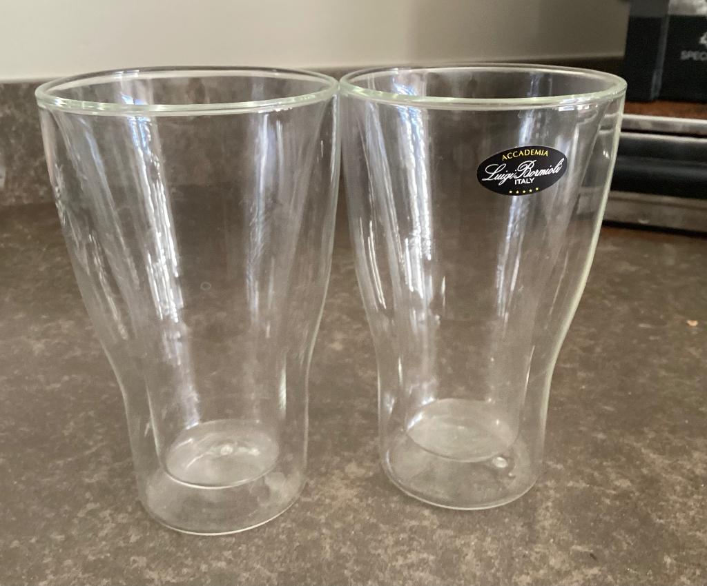 2 macchiato glazen, Glas of Glazen, Nieuw, Ophalen of Verzenden, Glas