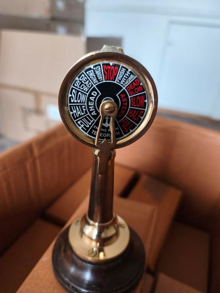 PARTIJHANDEL  24 x Scheepstelegraaf 15 cm nieuw RESTPARTIJ, Antiek en Kunst, Antiek | Overige Antiek, Ophalen of Verzenden