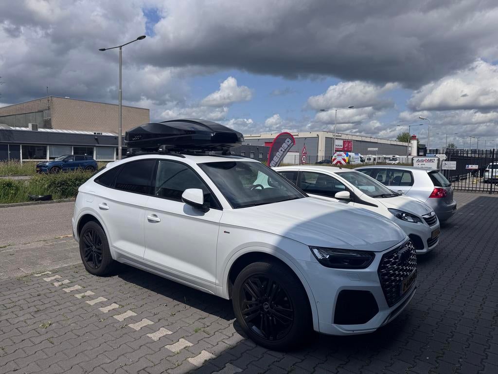 AUDI dakkoffer sportief met Thule dakdragers, Auto diversen, Dakkoffers, Ophalen, Zo goed als nieuw