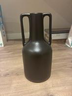 Zwarte vaas met handvatten, ca. 35 cm hoog, Ophalen of Verzenden, Gebruikt, Zwart, Minder dan 50 cm