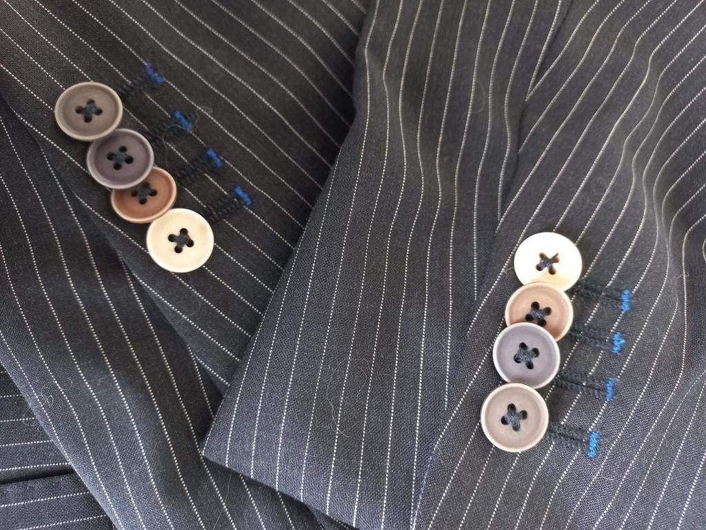 3-delig pak Van Gils maat 40L/98 (50/51), luxe afwerking, Kleding | Heren, Kostuums en Colberts, Ophalen of Verzenden, Zo goed als nieuw