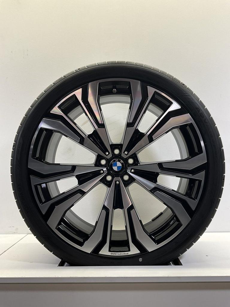 DEMO 23 ’’ BMW X7 G07 VELGEN ZOMERBANDEN NIEUW ORIG SET TPMS, Auto-onderdelen, Banden en Velgen, Gebruikt, -, 275 mm, -
