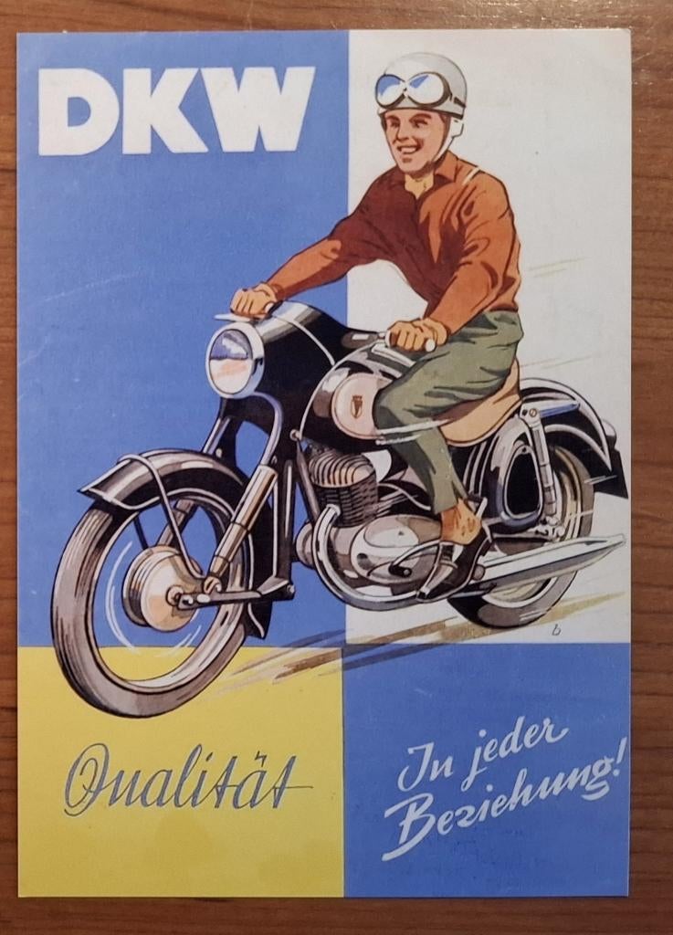 foto's van DKW reclameposters uit 1956, Verzenden, Zo goed als nieuw, Motoren