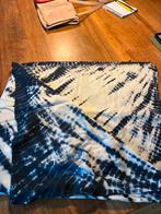 Grote Tie dye sjaal. Donkerblauw/wit gekocht bij Sylver, Ophalen of Verzenden, Zo goed als nieuw