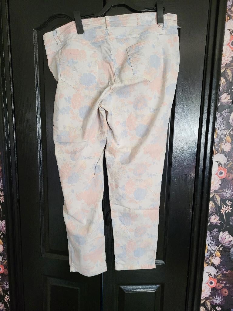 broek Aprico bloem motief maat 50, Overige kleuren, Maat 46/48 (XL) of groter, Ophalen of Verzenden, Lang