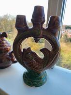 Oude Russische volkskunst: Theepot en Kandelaar, Ophalen of Verzenden