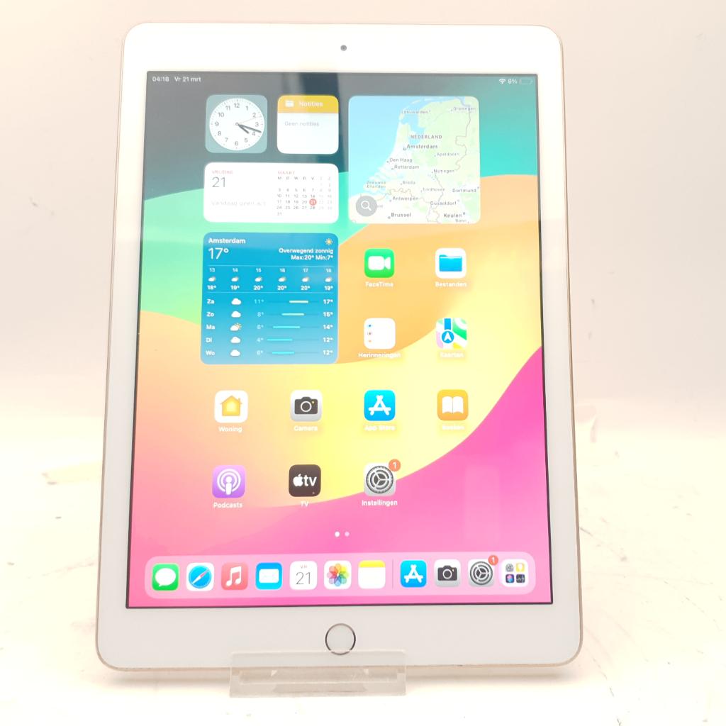Apple iPad 6 Gen 2018 128GB | Nu voor maar € 129,99, Ophalen of Verzenden, Zo goed als nieuw, 10 inch, Bescherming voor- en achterkant