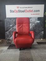 Staopstoel Meubelzorg Leder rood, Minder dan 75 cm, Leer, Ophalen of Verzenden, Zo goed als nieuw