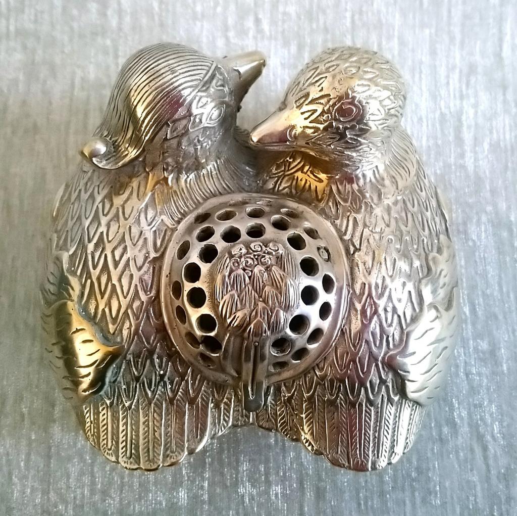 Chinese wierookbrander Mandarijneenden 12,5 cm, Antiek en Kunst, Ophalen of Verzenden