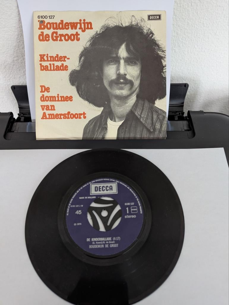 Boudewijn de Groot - Kinder-ballade ( vinyl single), Cd's en Dvd's, Vinyl Singles, Gebruikt, Single, Nederlandstalig, Ophalen of Verzenden