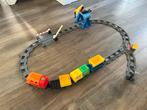 Lego Duplo Treinset met rails en accessoires, Ophalen of Verzenden, Gebruikt, Complete set, Duplo