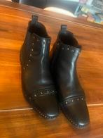 Leren enkellaarsjes maat 41, Ophalen of Verzenden, Zo goed als nieuw, Zwart