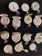 Diverse collectie zakhorloges en stopwatch, Overige merken, Overige materialen, Zakhorloge, Gebruikt