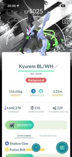Shiny Fused Kyurem - Pokemon GO, Ophalen of Verzenden, Zo goed als nieuw