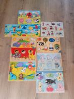8x houten legpuzzel, Ophalen, Gebruikt