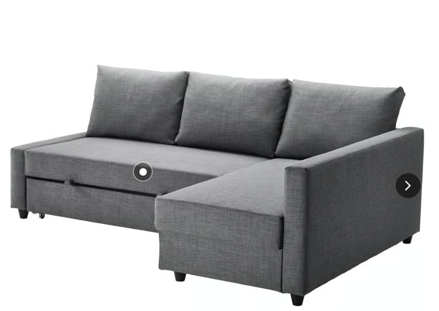 Slaapbank FRIHETEN, Ophalen, Slaap hoekbank Ikea, Hoekbank, Driepersoons