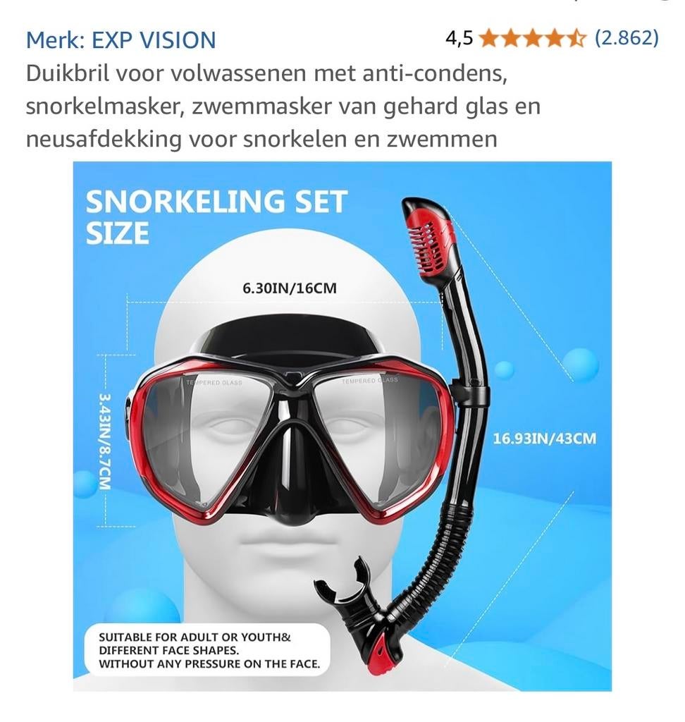 Zwemmasker - kopen? | Korting tot 59
