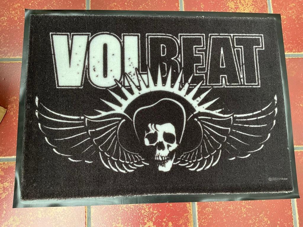 "Skull" Deurmat zwart/wit van Volbeat, Verzamelen, Nieuw, Ophalen of Verzenden, Foto of Kaart, "Skull" Deurmat zwart/wit van Volbeat