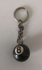 Vintage Poolbal Nr. 8 Sleutelhanger - Biljart Bal, Ophalen of Verzenden, Gebruikt, Sport